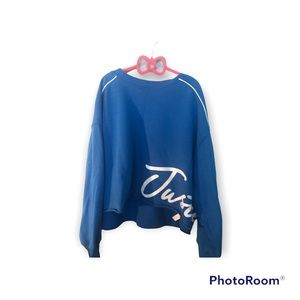 Justice blue sweatshirt